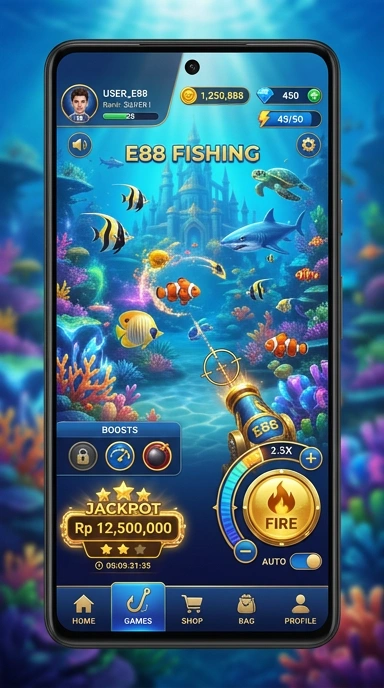 Galeri pratinjau visual e88 build APK resmi terbaru